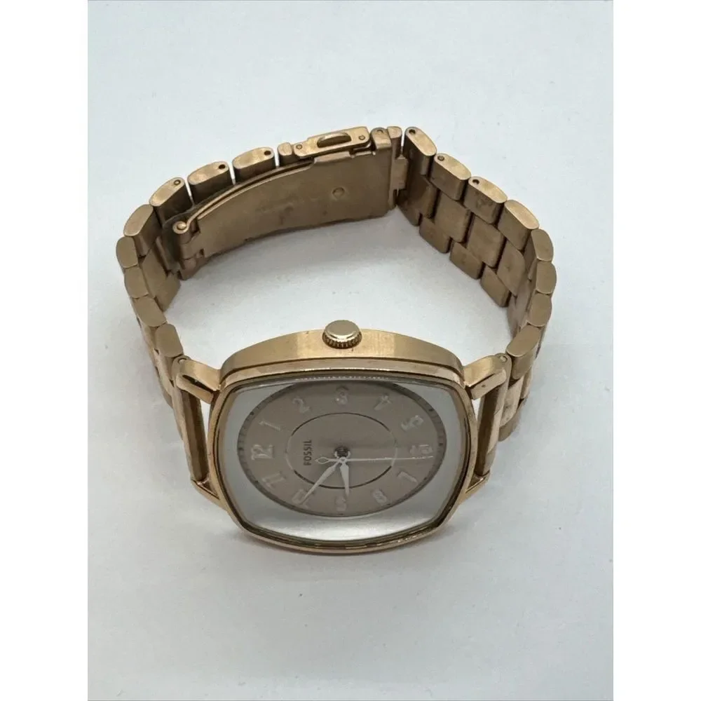 Fossil Idealist ES4195 Unisex Rose Gold Stainless Steel Analog Dial Watch JNA360